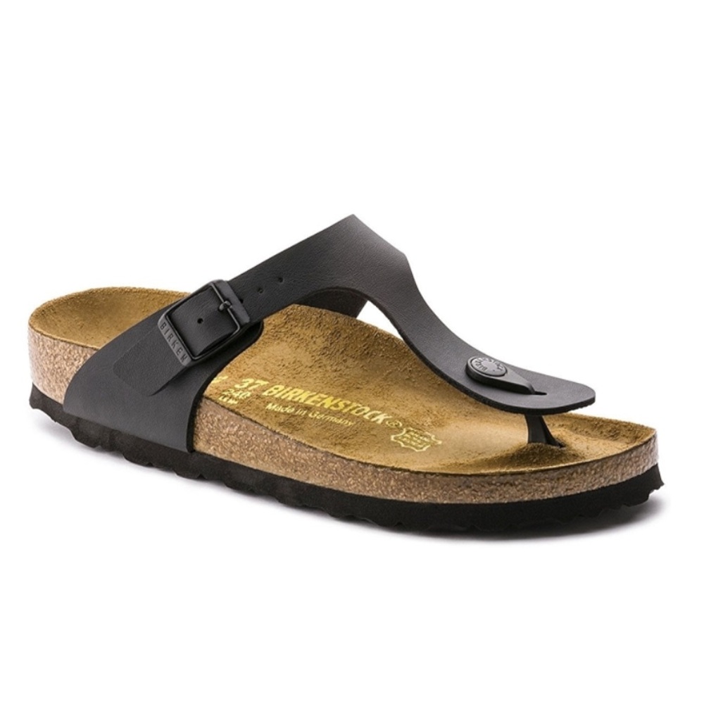 Birkenstock Gizeh Black Thong Sandal - Women Size 38 (7-7.5)